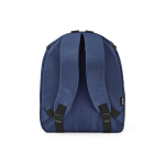 Isolerende rugzak van gerecycled polyester met dubbele rits 12 L kleur marineblauw achter weergave