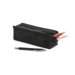 Multifunctioneel etui van gerecycled canvas met rits 270 g/m² kleur zwart derde weergave