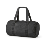 Sporttas van gerecycled nylon met schoenenvak kleur zwart tweede weergave