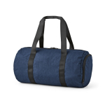 Sporttas van gerecycled nylon met schoenenvak kleur marineblauw tweede weergave