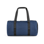 Sporttas van gerecycled nylon met schoenenvak kleur marineblauw achter weergave