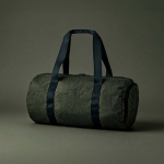 Sporttas van gerecycled nylon met schoenenvak kleur donkergroen