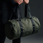 Sporttas van gerecycled nylon met schoenenvak kleur donkergroen sfeerweegave