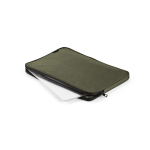 Stevige waterdichte laptoptas van gerecycled nylon 15,6'' kleur donkergroen tweede weergave