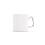 Keramische mok met glad oppervlak en matte afwerking 260 ml kleur wit tweede weergave
