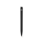 Pen van gerecycled plastic met ultralicht ontwerp en blauwe inkt kleur zwart achter weergave