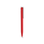 Pen van gerecycled plastic met ultralicht ontwerp en blauwe inkt kleur rood tweede weergave