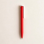 Pen van gerecycled plastic met ultralicht ontwerp en blauwe inkt kleur rood sfeerweegave