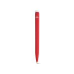 Pen van gerecycled plastic met ultralicht ontwerp en blauwe inkt kleur rood achter weergave