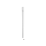 Pen van gerecycled plastic met ultralicht ontwerp en blauwe inkt kleur wit achter weergave