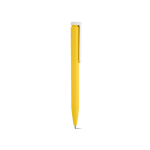 Pen van gerecycled plastic met ultralicht ontwerp en blauwe inkt kleur geel tweede weergave