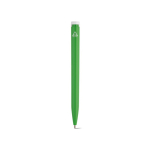 Pen van gerecycled plastic met ultralicht ontwerp en blauwe inkt kleur groen achter weergave