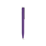 Pen van gerecycled plastic met ultralicht ontwerp en blauwe inkt kleur paars tweede weergave