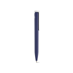 Pen van gerecycled plastic met ultralicht ontwerp en blauwe inkt kleur marineblauw tweede weergave