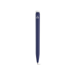 Pen van gerecycled plastic met ultralicht ontwerp en blauwe inkt kleur marineblauw achter weergave