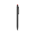 Balpen van gerecycled aluminium met touchscreenpunt, blauwe inkt kleur rood tweede weergave