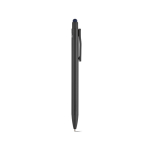 Balpen van gerecycled aluminium met touchscreenpunt, blauwe inkt kleur marineblauw tweede weergave