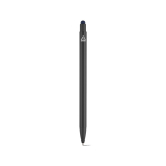 Balpen van gerecycled aluminium met touchscreenpunt, blauwe inkt kleur marineblauw achter weergave