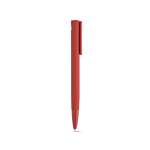 Drukpen van gerecycled aluminium, glanzend, blauwe inkt kleur rood tweede weergave