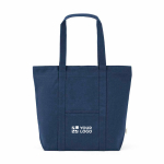 Boodschappentas van gerecycled katoen met rits 360 g/m² hoofdweergave
