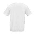 Unisex T-shirt van biologisch katoen met ronde hals 140 g/m² kleur wit achter weergave