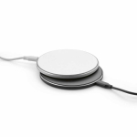 Magnetische draadloze oplader van gerecycled aluminium, USB-C 15 W