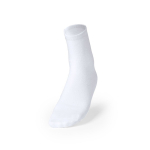 Witte polyester sokken voor sublimatie in één maat L-XL