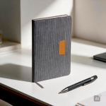 Aluminium balpen met rubbercoating en reliëfdetails, blauwe inkt kleur donkergrijs