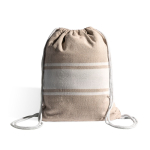 Katoenen 2-in-1 pareo-rugzak van 90x180cm en 180 g/m² kleur beige