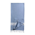 Katoenen 2-in-1 pareo-rugzak van 90x180cm en 180 g/m² kleur lichtblauw