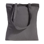 Zachte ribfluwelen tas met lang hengsel en retrostijl 190 g/m² kleur lichtgrijs
