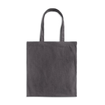 Zachte ribfluwelen tas met lang hengsel en retrostijl 190 g/m² kleur lichtgrijs