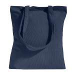 Zachte ribfluwelen tas met lang hengsel en retrostijl 190 g/m² kleur petrol blauw