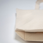 Tas van gerecycled katoencanvas met binnenvak 310 g/m² kleur beige