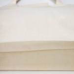 Tas van gerecycled katoencanvas met binnenvak 310 g/m² kleur beige
