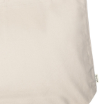 Tas van gerecycled katoencanvas met binnenvak 310 g/m² kleur beige