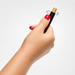 Gerecyclede aluminium pen met antistressmechanisme, zwarte inkt kleur zwart