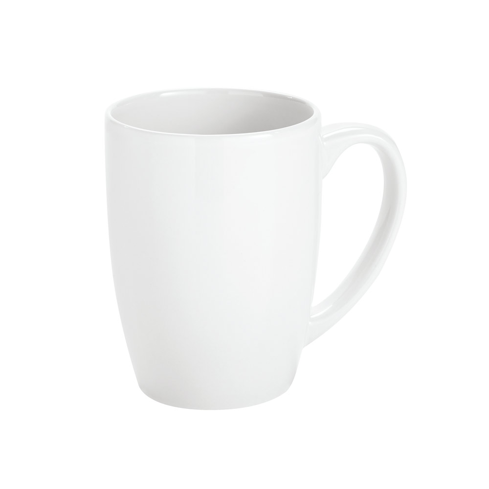 Witte keramische mok personaliseren 350ml Crescent Plus Economy