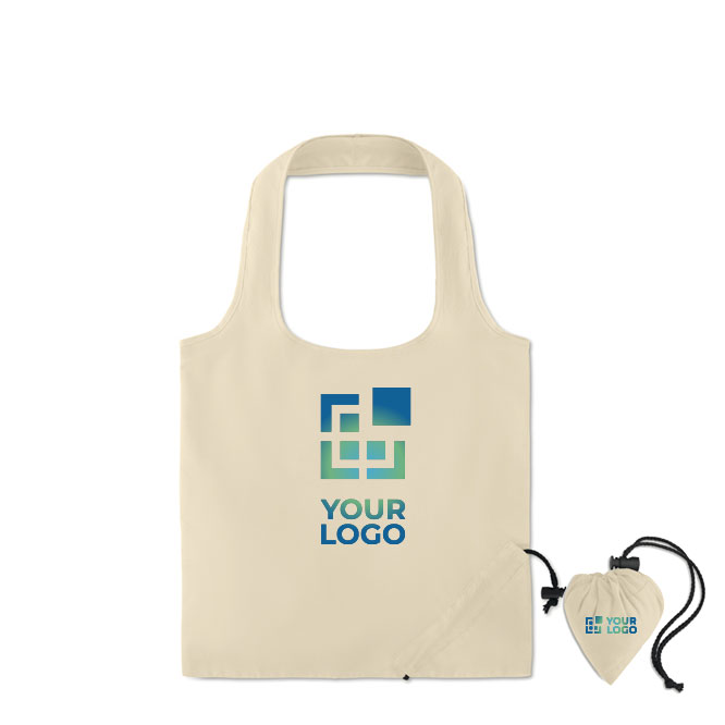 Gepersonaliseerde katoenen opvouwbare tas 105 g/m2 Strawberry Cotton