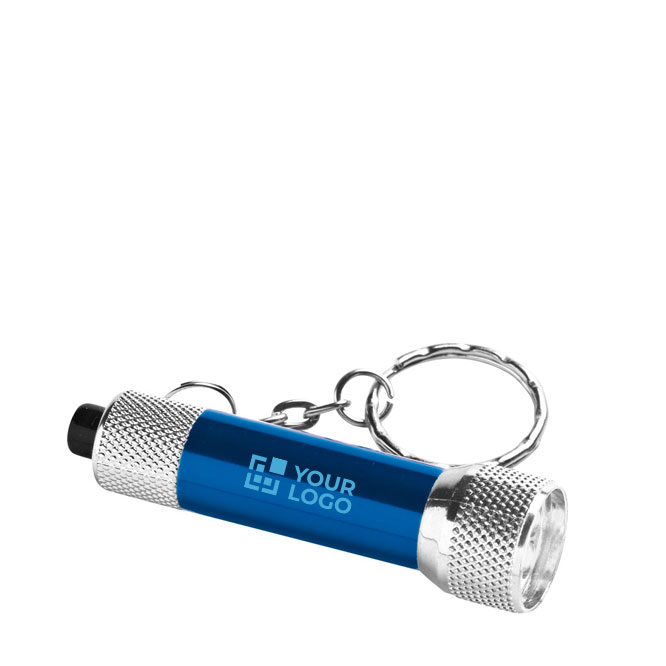 Originele aluminium sleutelhanger met lampje bedrukken Minilight