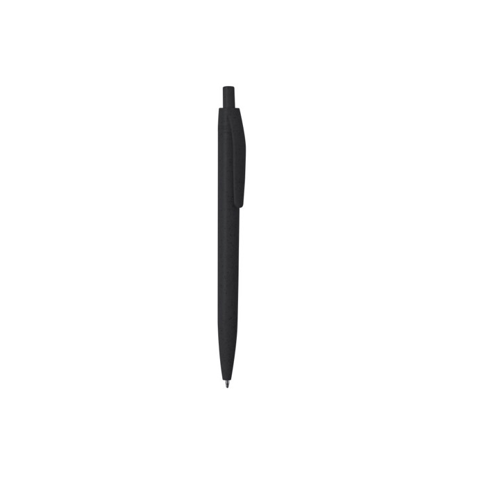 Goedkope eco pen met drukknop en blauwe inkt Fiber