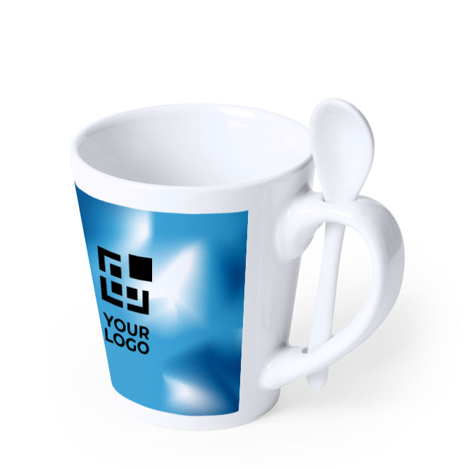 Mok met foto bedrukken inc lepel van 350ml Sublimcon