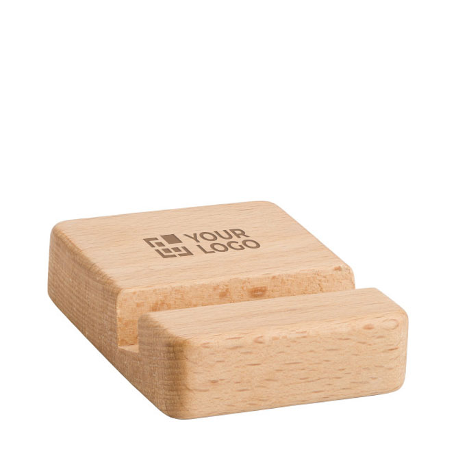 Vierkante bamboe telefoonhouder voor op kantoor Bamboo