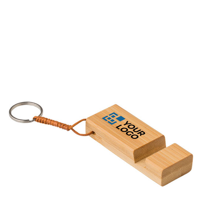 Bamboe sleutelhanger met mobiele telefoonhouder Bamboo Go