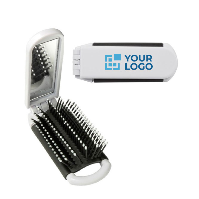 Alles-in-één spiegel, opvouwbare haarborstel bedrukken BrushView