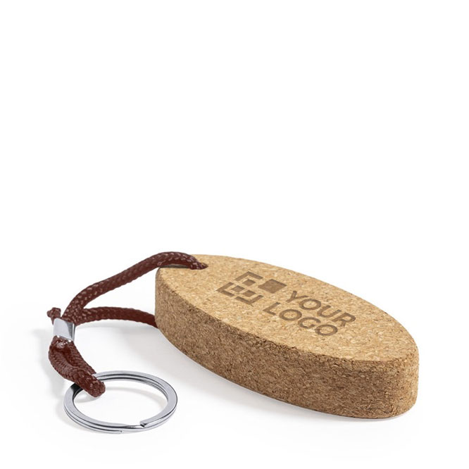 Drijvende sleutelhanger met logo bedrukken Corcho