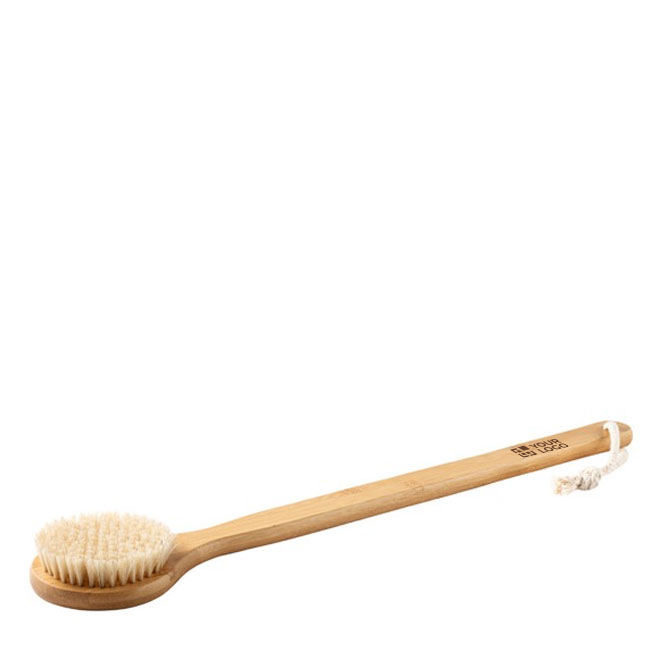 Gepersonaliseerde bamboe badborstel met touw Shower