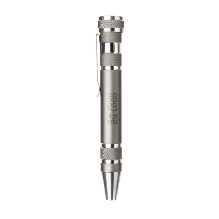 Mini metalen schroevendraaier met 8 sleutels Metalpen