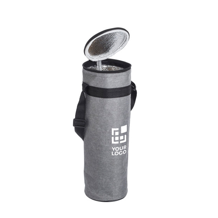 Rpet flessenkoeler met schouderriem en ritssluiting 1,5 liter