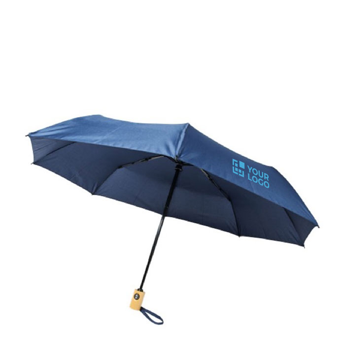 Kleine opvouwbare paraplu laten bedrukken winddicht Ø97 RPET